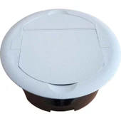 NE-AD Masa Tipi Priz Kasası Gömme Tip - Gri Renk - Boş thumbnail 3