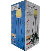 Uzm Light Ack AG60-06851 457MMX457MMX107MM IP54 LED Ayaklı Solar Sıyah Aplık Güneş Enerjili Bahçe Aydınlatması, Rengi Ayarlanabilir Dekoratif Aydınlatma - 5