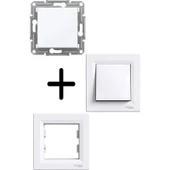 Schneider Electric Schneider ASFORA Beyaz Liht Butonu (Çerçeveli) thumbnail 1