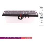 Ack Sensörlü Güneş Enerjili LED Bahçe Armatürü, Duvar Aydınlatması 4 Mod/'lu Kullanım - 5