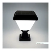 Ack Solar LED Bahçe Armatürü 6500K Beyaz Işık Set Üstü ve Kazıklı Güneş Enerjili Bahçe Aydınlatması Şeffaf thumbnail 2