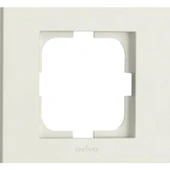 Ovivo Grano Beyaz Light Anahtar Çerçeveli - 2