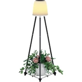 Uzm Light Ack AG60-06851 457MMX457MMX107MM IP54 LED Ayaklı Solar Sıyah Aplık Güneş Enerjili Bahçe Aydınlatması, Rengi Ayarlanabilir Dekoratif Aydınlatma - 1
