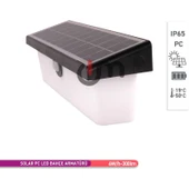 Ack Sensörlü Güneş Enerjili LED Bahçe Armatürü, Duvar Aydınlatması 4 Mod/'lu Kullanım - 3