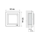 Schneider Electric Schneider ASFORA Beyaz Liht Butonu (Çerçeveli) thumbnail 5