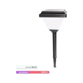 Ack Solar LED Bahçe Armatürü 6500K Beyaz Işık Set Üstü ve Kazıklı Güneş Enerjili Bahçe Aydınlatması Şeffaf thumbnail 3