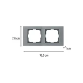 Ovivo Grano Füme 2'li Set Topraklı Priz + Topraklı Priz thumbnail 2