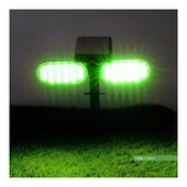 Ack Solar LED Kazıklı Çim Armatürü Güneş Enerjili Bahçe Duvar Aydınlatması Yeşil Renk - 2