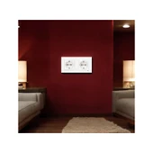 Viko Karre Beyaz 2'li Set Topraklı Priz + Topraklı Priz thumbnail 2