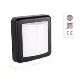Ack Uzmlight Ack AH07-05031 6500K Beyaz Işık 4W Siyah Kasa IP44 LED Duvar Apliği Bahçearmatürü - 4