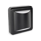 Ack Uzmlight Ack AH07-05101 3000K Günışığı 4W Siyah Kasa IP44 LED Duvar Apliği Siyah Kasa Duvar Armatür 2120000141881 thumbnail 1