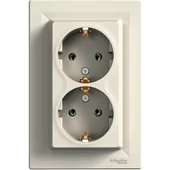 Schneider Electric Schneider Asfora Krem Ikili Topraklı Priz - 1
