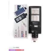 Ack 240 LED Li LED Solar Sokak Armatürü Siyah Kasa 6500K Beyaz Işık 3.2V 120W - 2