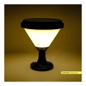 Ack Solar LED Bahçe Armatürü Opak Cam 3000K Günışığı Set Üstü ve Kazıklı Güneş Enerjili Bahçe Aydınlatması - 1