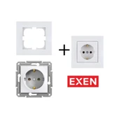 Exen Beyaz Topraklı Priz - 2