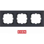 Exen Karell Füme Üçlü Çerçeve - 1