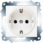 Viko Karre/meridian Beyaz Topraklı Priz VİKO-9096 7008 thumbnail 1