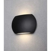 Ack Uzmlight Ack AH07-07901 2X3W 3000K Günışığı Çift Taraflı Dekoratif LED Duvar Apliği Siyah Alimunyum Gövde Armatür 2120000141898 - 4