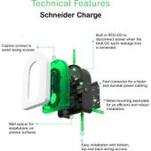 Schneider Electric Uzmlight Schneider Electric Schneıder Charge Evlink Wallbox 22,1kw Plastik 1xt2 Soket Elektrikli Araç Şarj Istasyonu Yeni Nesil thumbnail 2