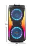 EXENAR Büyük Boy Bluetooth Hoparlör 40000WATTS Speaker 8x2 Çift Hoparlör 2 Mikrofonlu 3600mAh Parti Boy thumbnail 2