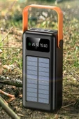 EXENAR Güneş Enerjili 50.000 mAh Powerbank Hızlı Şarj Kamp Ledli Işıklı Powerbank Kendinden Kablolu Solar - 6