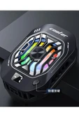 EXENAR Gaming Telefon Hava Soğutma Fanı Radyatör Fan RGB Led Telefon Soğutucu Tak Çalıştır E Sporcu Fan thumbnail 5