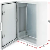 Akiş Akab-400180 Opak Kapaklı Abs Plastik Elektrik Panosu (40X50X18 Cm) thumbnail 4