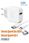 EXENAR Tecno Spark Go 1 Tecno Spark Go 2024 Uyumlu Şarj Aleti ve Kablosu Type-C thumbnail 1