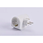 Viko Yonca Plus Beyaz Üçlü Topraklı Priz thumbnail 3