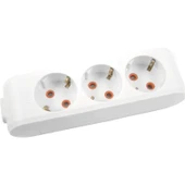 Viko 90113300 Multi-Let Topraklı Klemensli 3'lü Grup Priz - 1