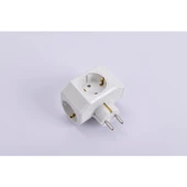 Viko Yonca Plus Beyaz Üçlü Topraklı Priz thumbnail 2