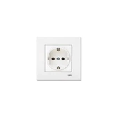 Viko Karre Topraklı Priz Beyaz 5'li thumbnail 2