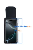 EXENAR iPhone 16 PRO MAX Kemer Kılıfı - 16 Plus Bel Kemer Kılıf Kapaklı Çanta thumbnail 4