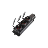 Fetih Priz 3'lü Topraklı Klemensli Kauçuk Grup Priz Monofaze Priz Fetih thumbnail 1