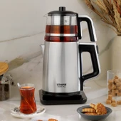 Schafer Teaform Plus Paslanmaz Çay Makinesi-Inox/Cam Demlik thumbnail 1
