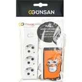 Günsan Elektrik Üçlü Çocuk Korumalı Topraklı Grup Priz 2 Metre thumbnail 2