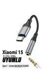 EXENAR Xiaomi15Ultra İçin Uyumlu Kulaklık AUX TYPE C Dönüştürcü Çevirci - 1
