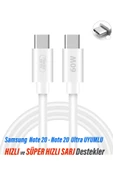 EXENAR Samsung Note 20 - Note 20 5G UYUMLU Şarj Kablosu Hızlı Type-C Kablo 60W thumbnail 1