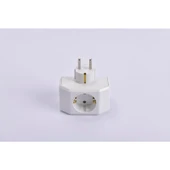 Viko Yonca Plus Beyaz Üçlü Topraklı Priz thumbnail 6