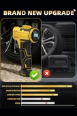 EXENAR 3600mAh Araç Işıklı Hava Kompresörü Takviye Cihazı Lastik Şişirme Pompası 150PSI thumbnail 6
