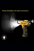 EXENAR 3600mAh Araç Işıklı Hava Kompresörü Takviye Cihazı Lastik Şişirme Pompası 150PSI thumbnail 7