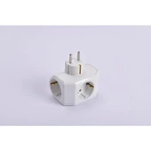 Viko Yonca Plus Beyaz Üçlü Topraklı Priz thumbnail 7