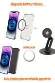 EXENAR Masaüstü Telefon Tutucu Magsafe Mıknatıslı Metal Taban 360 Derece thumbnail 4