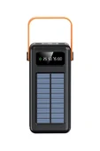 EXENAR Güneş Enerjili 50.000 mAh Powerbank Hızlı Şarj Kamp Ledli Işıklı Powerbank Kendinden Kablolu Solar - 2
