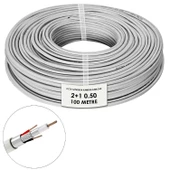 Cctv Güvenlik Kamera Kablosu 2+1 0.50 100mt - 1