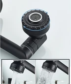 360° Dönebilen Çok Fonksiyonlu Robot Siyah Mutfak ve Banyo Çanak Akrobat Lavabo Bataryası Musluk thumbnail 3