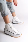 ROMA Bağcıklı Ortopedik Taban Kadın Sneaker Spor Ayakkabı TBT - Beyaz - 1