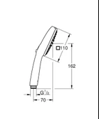 Grohe Tempesta Cube 110 El Duşu, 2 Akışlı Krom, 26902003 - 2