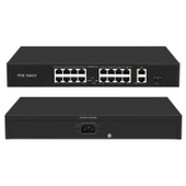 Isee Switch Iss-4019p 16 Port Poe 10/100 2 Port Gigabit Uplink +1 Sfp - 1