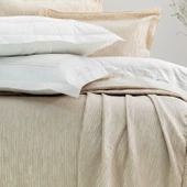 Schafer Home Pavia Şönil Yatak Örtüsü Nevresim Seti 7 Parça-Bej - 4